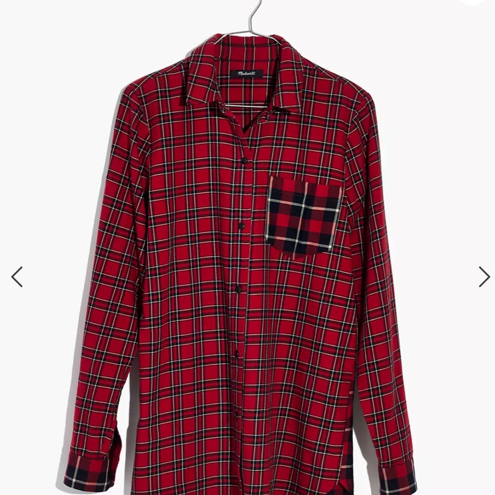 Madewell Classic Ex-Boyfriend Shirt in Plaid Patchwork - Picture 3 of 6